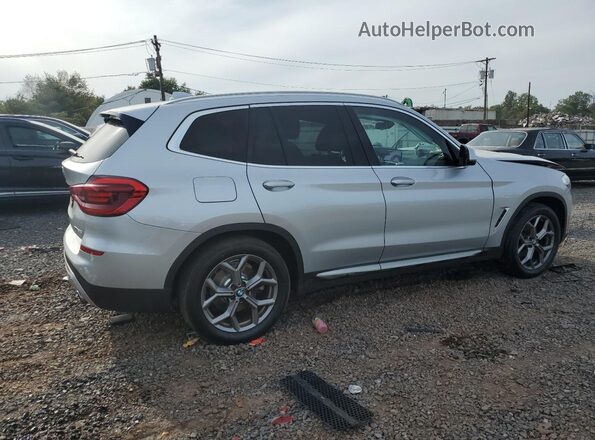 5UXTY5C02L9D44526 2020 BMW X3 Silver Հետևի աջ