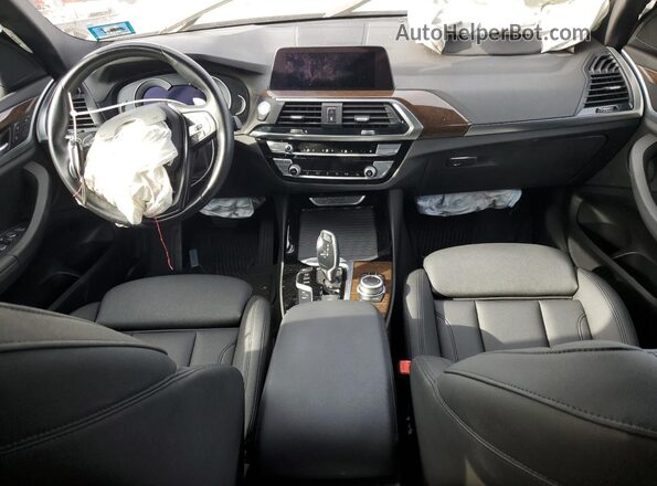5UXTY5C02L9D44526 2020 BMW X3 Silver Առջևի վահանակի տեսք