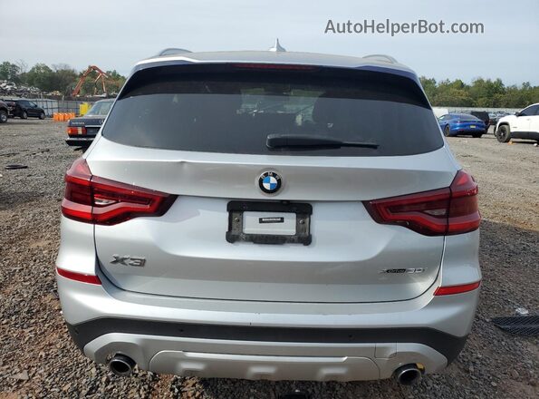 5UXTY5C02L9D44526 2020 BMW X3 Silver Հետևի տեսք