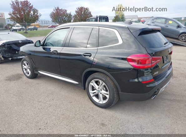 5UXTY5C02M9E57992 2021 BMW X3 Black Rear left