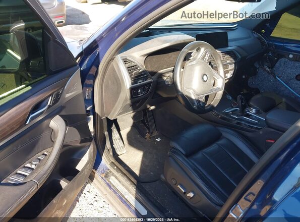 5UXTY5C03L9B37174 2020 BMW X3 Blue Vista interior delantera
