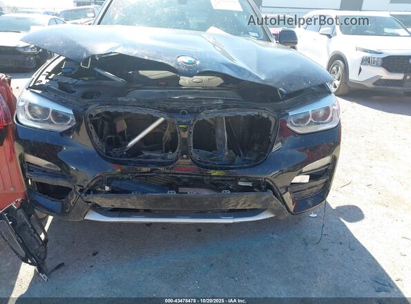 5UXTY5C03L9D45975 2020 BMW X3 Black Widok z przodu