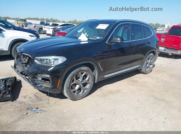 5UXTY5C03L9D45975 2020 BMW X3 Black Przód lewy