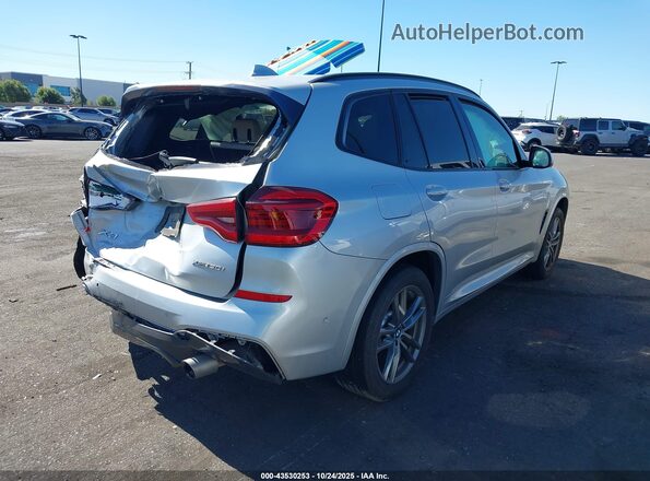 5UXTY5C03LLT38606 2020 BMW X3 Silver Tył prawy