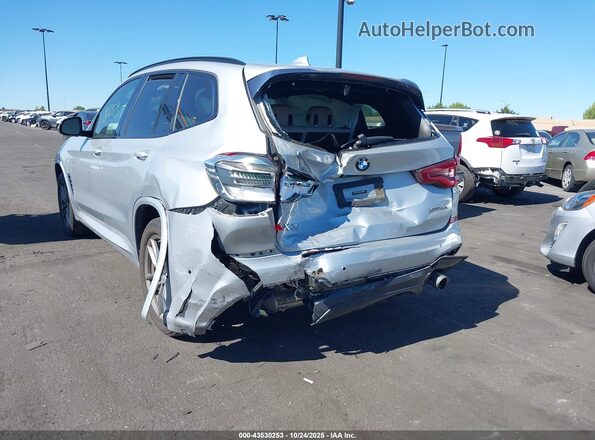 5UXTY5C03LLT38606 2020 BMW X3 Silver Widok z przodu