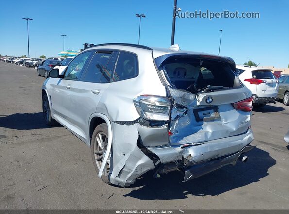 5UXTY5C03LLT38606 2020 BMW X3 Silver Tył lewy