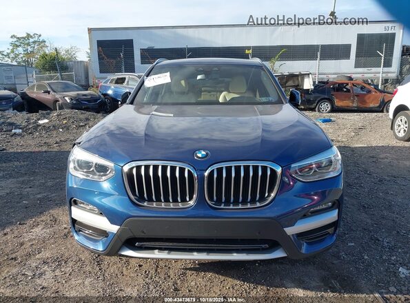 5UXTY5C03M9G06331 2021 BMW X3 Blue ხელსაწყოთა პანელის ხედი