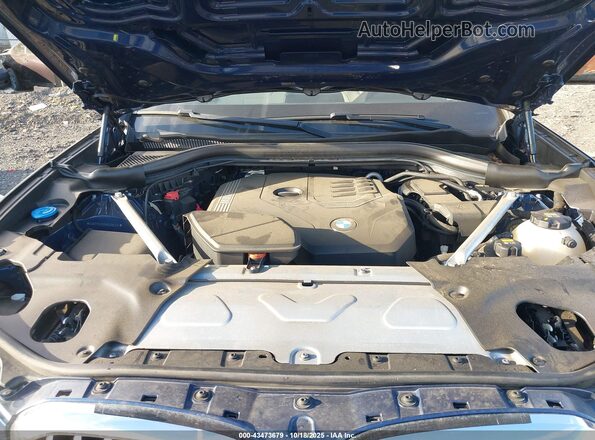 5UXTY5C03M9G06331 2021 BMW X3 Blue უკანა ხედი