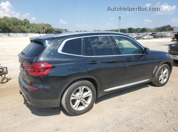 5UXTY5C04L9B74721 2020 BMW X3 Black Հետևի աջ