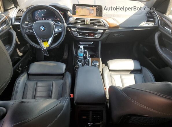 5UXTY5C04L9B74721 2020 BMW X3 Black Առջևի վահանակի տեսք