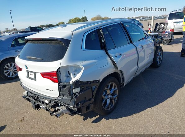 5UXTY5C05M9E25263 2021 BMW X3 White უკანა მარჯვენა
