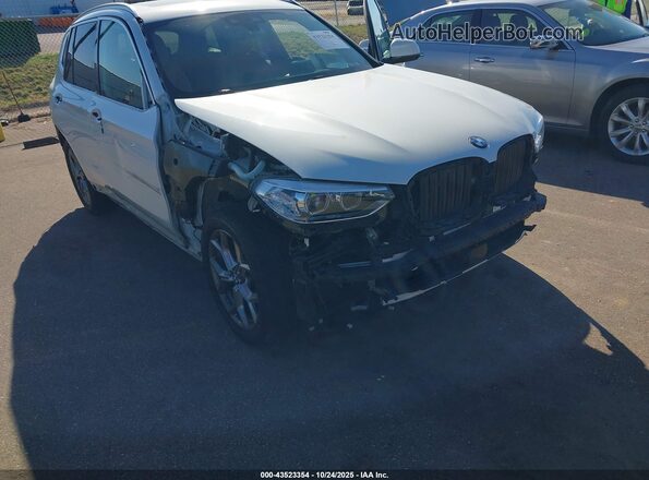 5UXTY5C05M9E25263 2021 BMW X3 White წინა ხედი