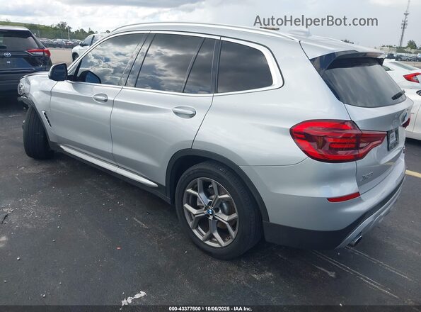 5UXTY5C05M9E67223 2021 BMW X3 Silver უკანა მარცხენა