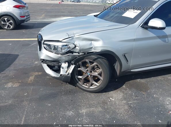 5UXTY5C05M9E67223 2021 BMW X3 Silver წინა ხედი