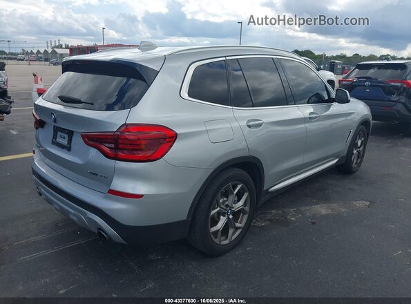 5UXTY5C05M9E67223 2021 BMW X3 Silver უკანა მარჯვენა