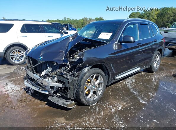 5UXTY5C06L9C46227 2020 BMW X3 Серый Передняя левая четверть