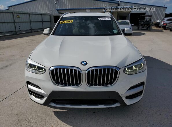 5UXTY5C06L9C58720 2020 BMW X3 White წინა ხედი