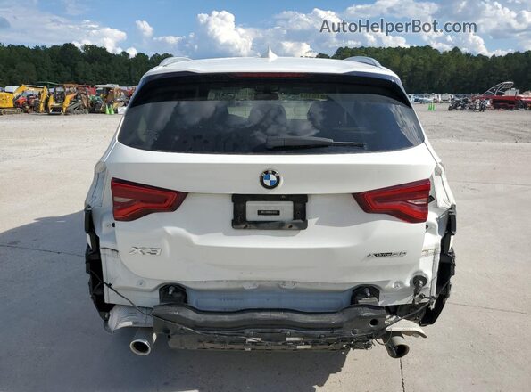 5UXTY5C06L9C58720 2020 BMW X3 White უკანა ხედი
