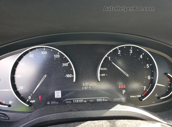 5UXTY5C06L9C58720 2020 BMW X3 White ხელსაწყოთა პანელის ხედი