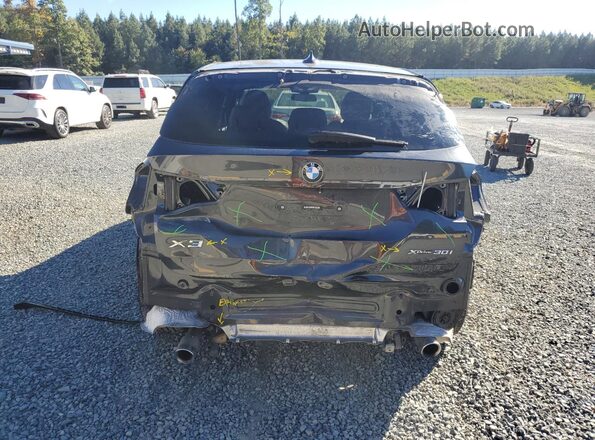 5UXTY5C07M9H30019 2021 BMW X3 Charcoal Հետևի տեսք
