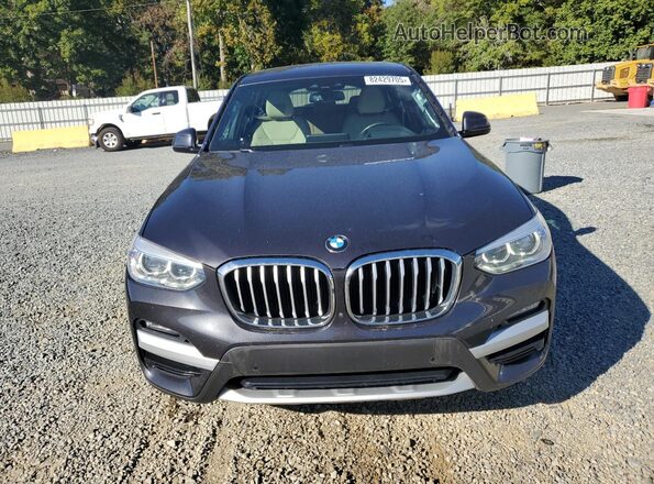5UXTY5C07M9H30019 2021 BMW X3 Charcoal Դիմացի տեսք
