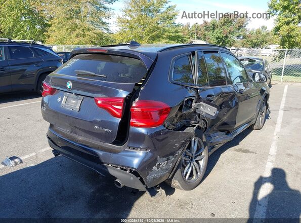 5UXTY5C08L9B49045 2020 BMW X3 Black Rear right