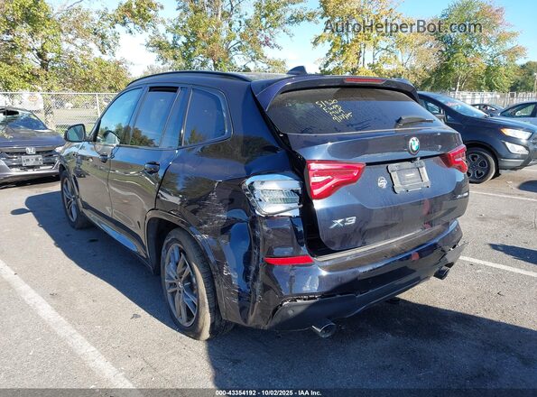 5UXTY5C08L9B49045 2020 BMW X3 Black Rear left