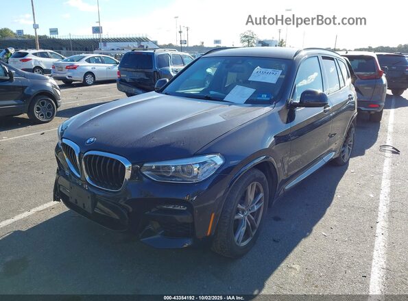 5UXTY5C08L9B49045 2020 BMW X3 Black Front left