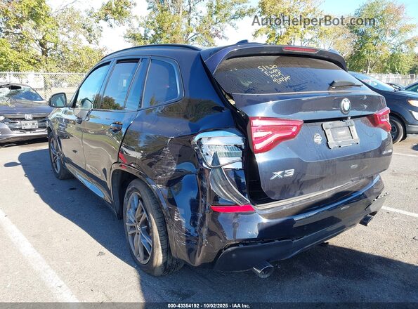 5UXTY5C08L9B49045 2020 BMW X3 Black Front view