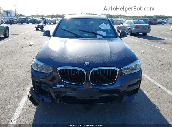 5UXTY5C08L9B49045 2020 BMW X3 Black Instrument cluster view