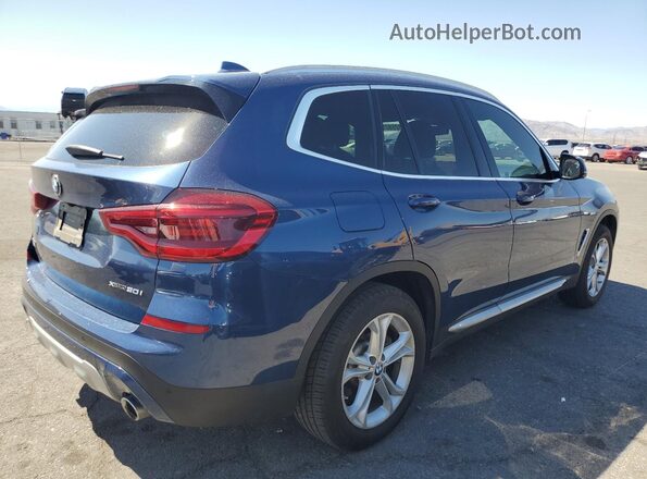 5UXTY5C08L9C30434 2020 BMW X3 Blue Rear right