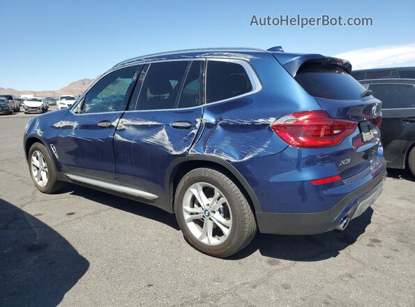 5UXTY5C08L9C30434 2020 BMW X3 Blue Rear left