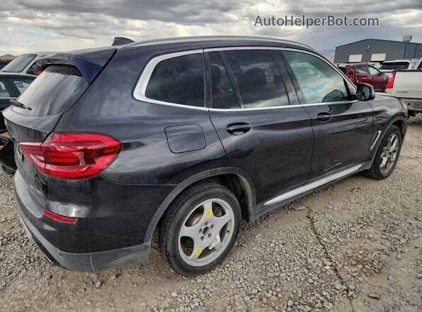 5UXTY5C08LLT36415 2020 BMW X3 Black Հետևի աջ