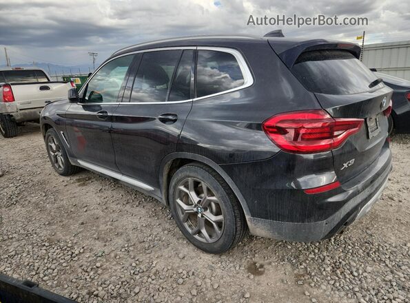 5UXTY5C08LLT36415 2020 BMW X3 Black Հետևի ձախ