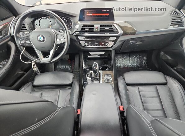 5UXTY5C08LLT36415 2020 BMW X3 Black Առջևի վահանակի տեսք