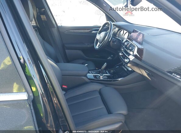 5UXTY5C08M9G03943 2021 BMW X3 Black Սալոնի դիմացի տեսք