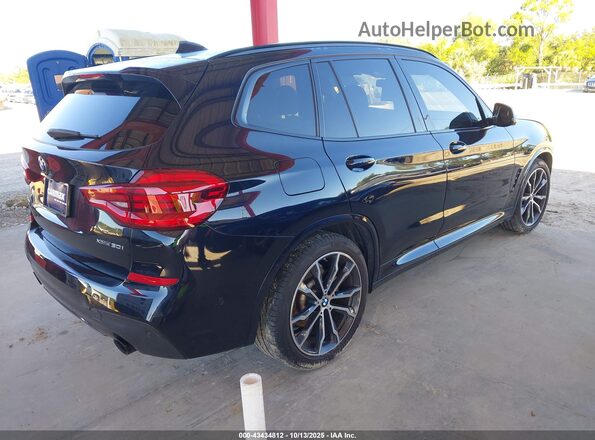 5UXTY5C08M9H51154 2021 BMW X3 Черный Задняя правая четверть