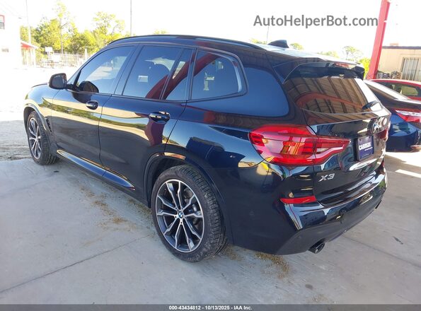 5UXTY5C08M9H51154 2021 BMW X3 Черный Задняя левая четверть