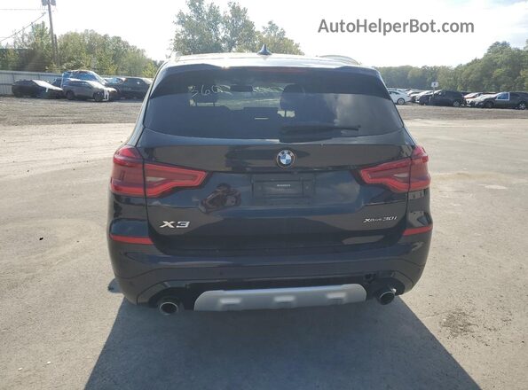 5UXTY5C09L9B76979 2020 BMW X3 Black Widok z tyłu