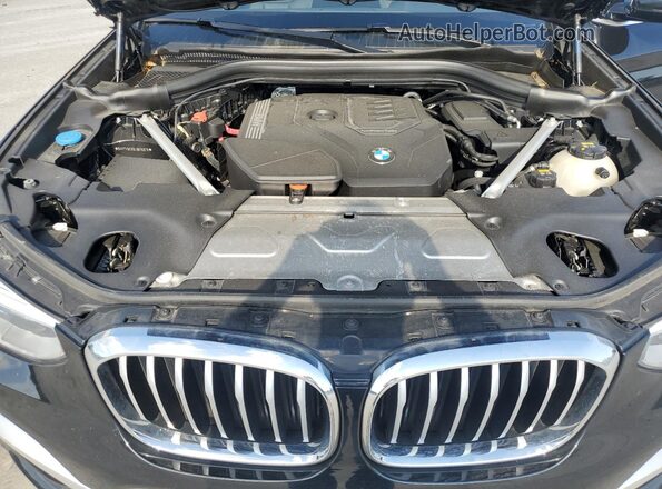5UXTY5C09L9B76979 2020 BMW X3 Black Widok komory silnika