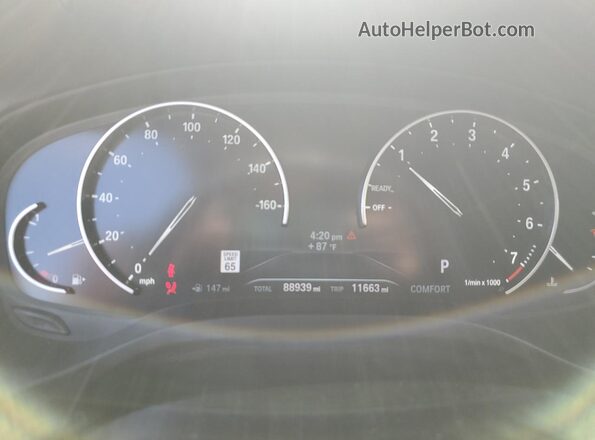5UXTY5C09L9B76979 2020 BMW X3 Black Widok zestawu wskaźników