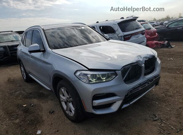 5UXTY5C09LLE58168 2020 BMW X3 Silver Front right