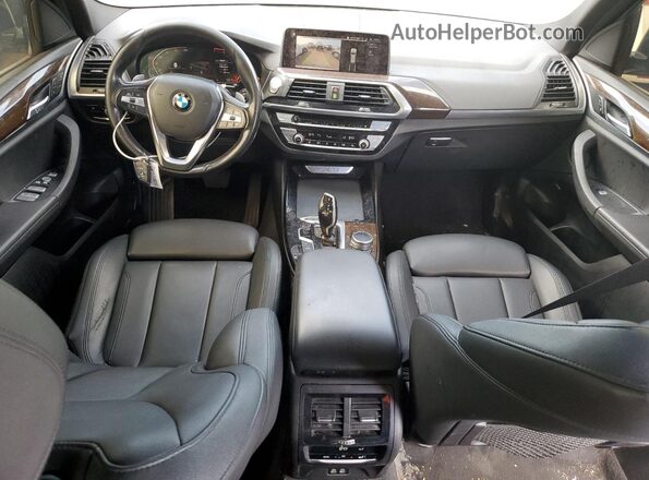 5UXTY5C09LLE58168 2020 BMW X3 Silver Dashboard view