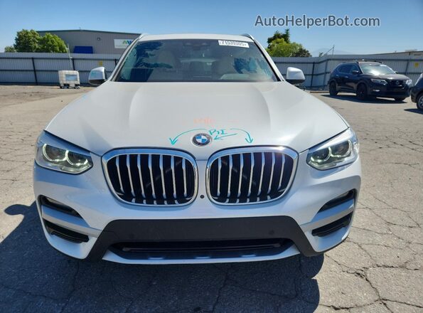 5UXTY5C09M9E48559 2021 BMW X3 White Vista frontal