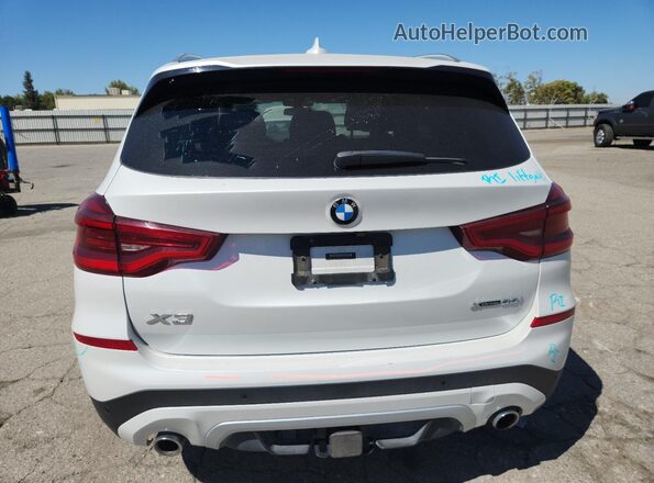 5UXTY5C09M9E48559 2021 BMW X3 White Vista trasera