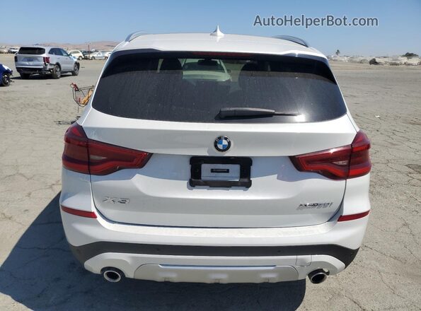 5UXTY5C09M9F37225 2021 BMW X3 White Vista trasera