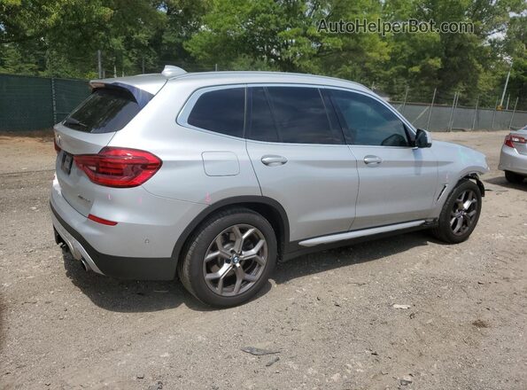 5UXTY5C09M9F99482 2021 BMW X3 Silver Trasero derecho