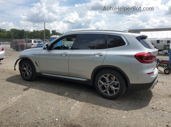 5UXTY5C09M9F99482 2021 BMW X3 Silver Trasero izquierdo