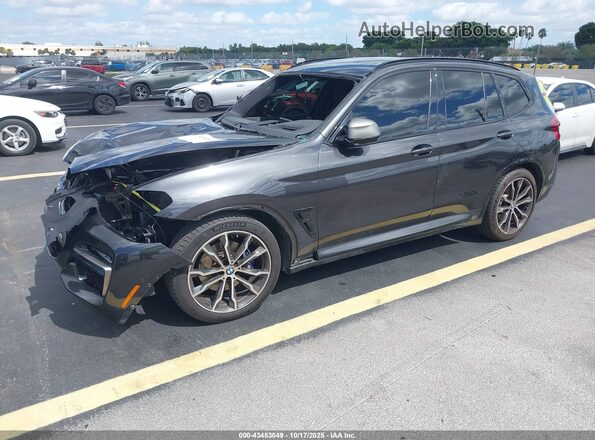 5UXTY9C00L9D65253 2020 BMW X3 Black Front left