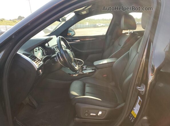 5UXUJ3C51KLG51910 2019 BMW X4 Gray Widok wnętrza z przodu